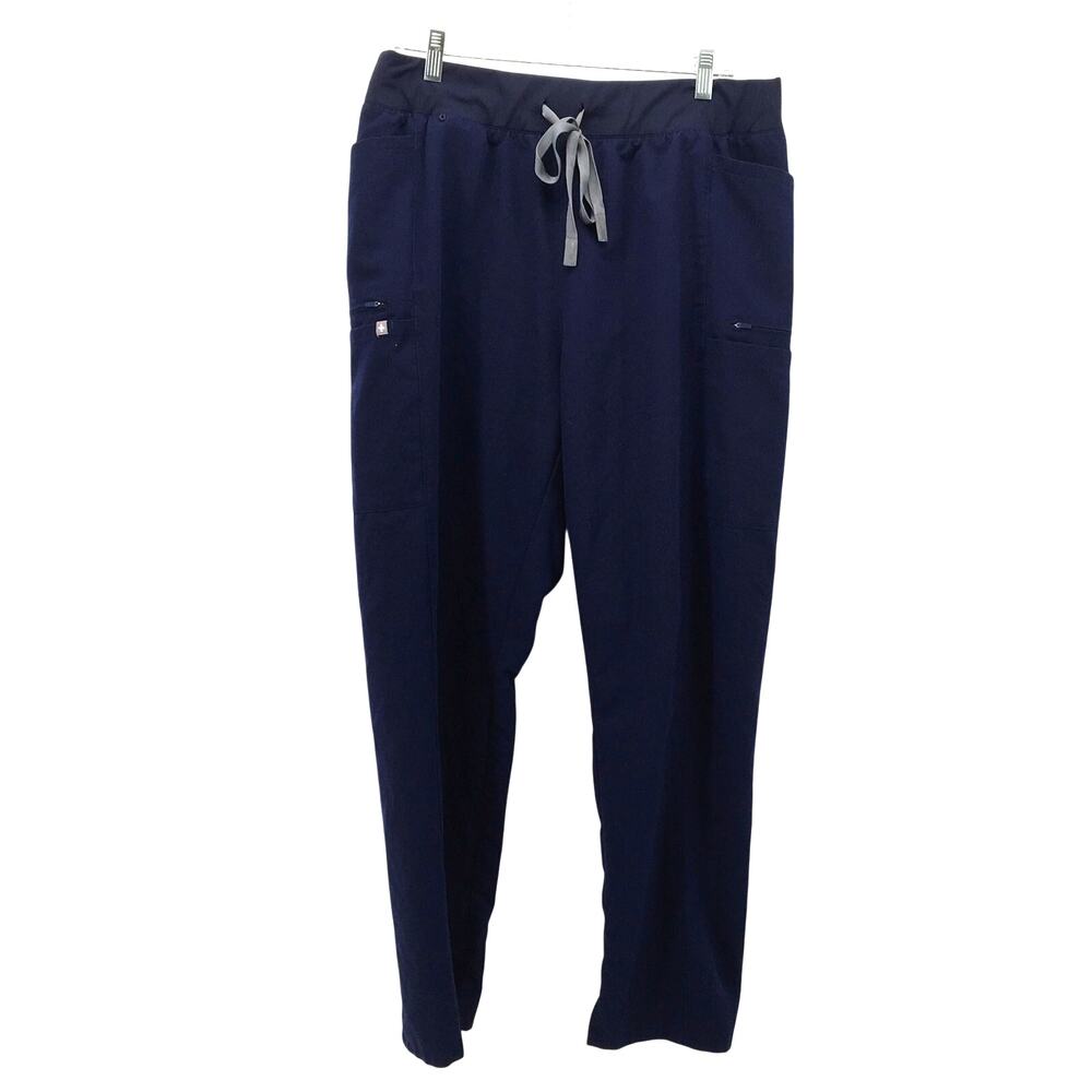 FIGS Livingston Basic Scrub Pant Team USA Blue Extra Large Petite XL/P Nursing